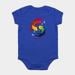 Betta Fish Ballet Baby Bodysuit